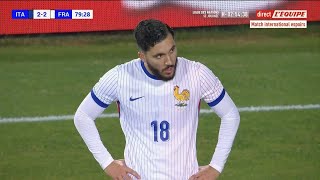 Rayan Cherki Vs Italy U21 15112024 [upl. by Doowron335]