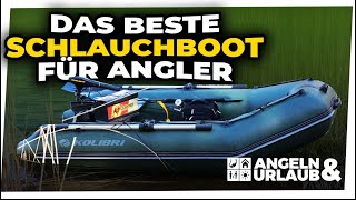 Das perfekte Schlauchboot für Angler Boot EMotor Echolot Batterie und Co im PraxisTest [upl. by Brear]