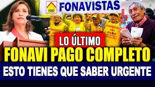 FONAVI DEVOLUCIÓN LO ÚLTIMO TENEMOS NOTICIAS HERMANOS FONAVISTAS SOBRE PAGOS URGENTE  COMUNICADO [upl. by Meunier]