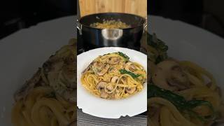 Cremige Pasta mit Champignons 😋 pasta champignons rezept [upl. by Llerroj]