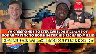 LYING ON THE PROJECT BABY Kodak Black GETS on Stevewilldoit Behindfor claiming he TRIED TO ROB HIM [upl. by Danie]