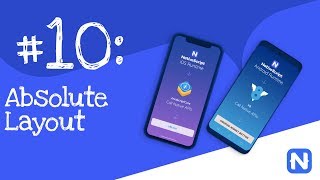 NativeScript Tutorial 10 AbsoluteLayout [upl. by Filberto886]