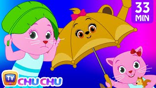 Rain Rain Go Away Nursery Rhyme With Lyrics  Cartoon Animation Songs for Kids  Cutians  ChuChu TV [upl. by Iduj131]