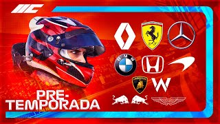 NUEVOS V10 TURBO NUEVOS PILOTOS Y NUEVA NORMATIVA F1MiCarrera Temporada 7 Pretemporada [upl. by Gamber529]