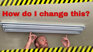 How to replace a fluorescent light bulb in 30 seconds [upl. by Eiltan]