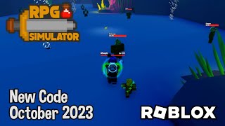 Roblox RPG Simulator New Code October 2023 [upl. by Zerla]