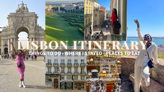 4Minute Itinerary for Lisbon Portugal  Where to Stay Eat amp Explore  LashanyaB [upl. by Daniala]