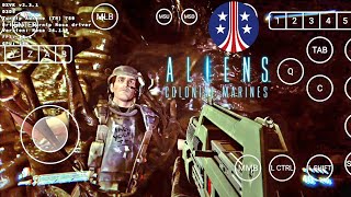 Winlator 80 Aliens Colonial Marines Galaxy S24 Ultra Gameplay Test Snapdragon 8 Gen 3 [upl. by Peltier]