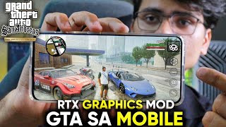 GTA San Andreas Mobile New Graphics Mod Review  Must Try All Gamers [upl. by Adieno268]