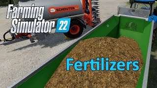 Farming Simulator 22 Tutorial  Fertilizers Liquid Solid Slurry Manure Digestate [upl. by Ellehcam212]