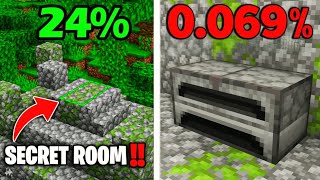 I Found Minecrafts Rarest Secret Rooms [upl. by Budwig]