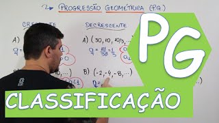 P G PROGRESSÃO GEOMÉTRICA CLASSIFICAÇÃO [upl. by Yenaiv]