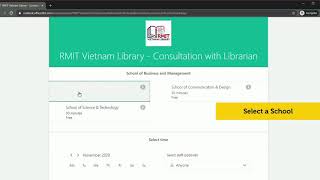 How to book a consultation with Liaison Librarian  RMIT Vietnam Library [upl. by Aicemaj]