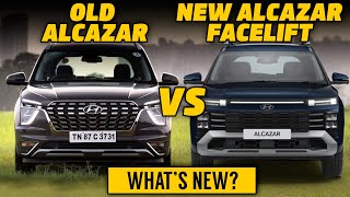 New Alcazar facelift vs old alcazar  Old vs new hyundai alcazar facelift 2024  Whats different [upl. by Utley]