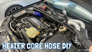 Saab 93 Heater Core and Coolant Tank Hose Replacement [upl. by Emmie]