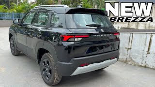 NEW UPDATED BREZZA ZXI BLACK COLOUR ❤️ Maruti Suzuki BREZZA ZXI Top Model REVIEW [upl. by Desdamonna]