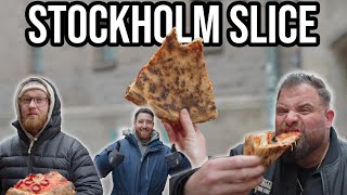 OLD SCHOOL Pizza Slice Review In Stockholm [upl. by Hintze]