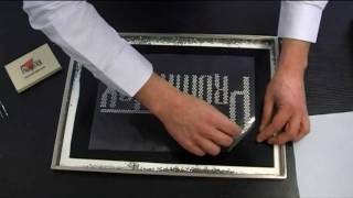 Pochoir pour strass promattex [upl. by Tiebold]