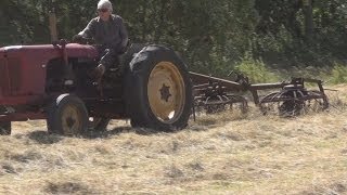 British Lely hay tedder and DB 950 tractor 04072014 [upl. by Alig]