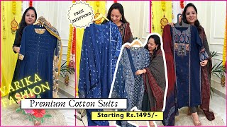 Premium Pure Cotton Suits thread work pure cotton suits jaipuri print premium cotton suits exclusive [upl. by Cha]