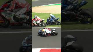 Debise and Schroetters costly Donington moment in Race 1 [upl. by Yojal608]