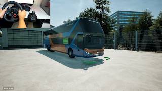 Driving Neoplan skyliner with Logitech G29  Fernbus Simulator [upl. by Namhar278]