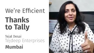 Tally Customer Speaks  Tejdeep Enterprise  Mumbai  India [upl. by Eixel967]