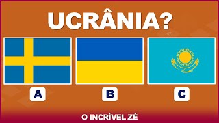 🌎 ACERTE A BANDEIRA CORRETA  QUIZ DE BANDEIRAS DE PAÍSES  🧠📚 O Incrível Zé [upl. by Imre465]