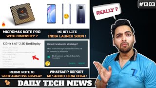 Micromax Note Pro With DimensityMi 10T Lite IndiaRedmi Note 10 120Hz OPPO Six Folds Foldable1303 [upl. by Lyrak]