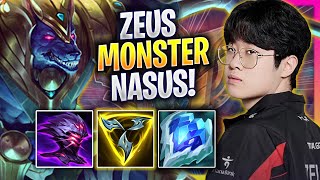 ZEUS IS A MONSTER WITH NASUS TOP  T1 Zeus Plays Nasus TOP vs Corki  Season 2024 [upl. by Vacla]