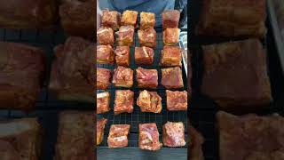 Kurobuta Pork Belly Burnt Ends on my Big Green Egg [upl. by Bliss]