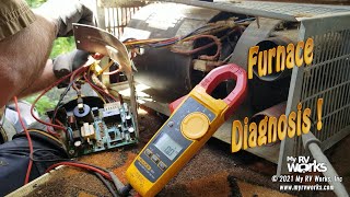 RV Furnace Diagnosis Leads To Motor Fault  My RV Works [upl. by Adnahcal]