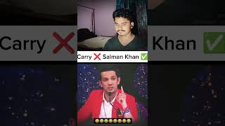 Carry ❌ Salman Khan ✅ BeingSalmanKhan ShivamGIGGLES chill cover rost shorts [upl. by Adolfo]