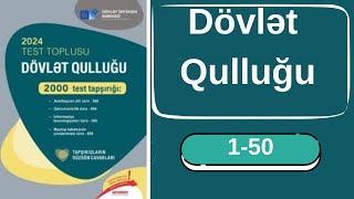 DÖVLƏT QULLUĞU Qanunvericilik  800 TEST TAPŞIRIĞI  150  1ci hissə [upl. by Llenil337]