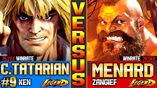 SF6 MenaRD Zangief Vs Ken ChrisTatarian ▰ Street Fighter 6 Gameply High Level [upl. by Yoshiko]