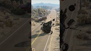 Realistic Highway Car Crashes 214  BeamNGdrive shorts beamngdrive car crash [upl. by Jentoft]