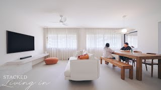 Inside A Minimalist Transformation Of A 1300 Sqft Apartment [upl. by Gosselin]