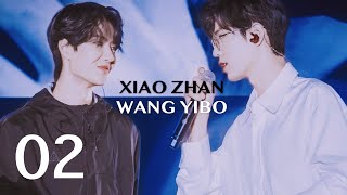 Xiao Zhan and Wang Yibo Weibo night full video Zhan ge glanced Wang Yibo at Weibo night 22 ❤💚💛BJYX [upl. by Etnohc134]