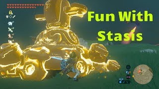 Fun And Effective Ways To Use Stasis On Zelda  Breath Of The Wild [upl. by Boiney202]