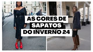 Sapatos Femininos As Cores do Inverno 2024 [upl. by Ewnihc]