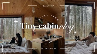 Tiny Cabin Vlog  Getaway Weekend Trip  Tour amp What We Did [upl. by Aina999]