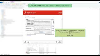 SolidWorks NetWork License  Client Installation [upl. by Pagas]