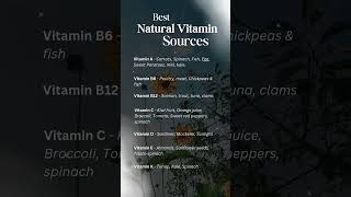 Best Natural Vitamin Sources  You must know [upl. by Puri]