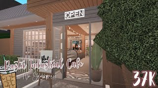 RUSTIC INDUSTRIAL CAFE No Gamepass  Bloxburg Build [upl. by Holleran]