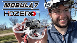 Happymodel Mobula7 HDZero  Digital HD FPV Whoop Outdoor Flight Review [upl. by Dnamron368]