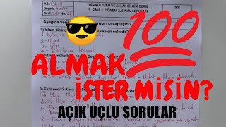 9 Sınıf Din Kültürü 2 Dönem 2 Yazılı [upl. by Yelkrab]