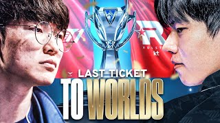 THE LAST WORLDS SPOT ON THE LINE  T1 VS KT  LCK SUMMER REGIONAL QUALIFIER 2024  CAEDREL [upl. by Yotal]