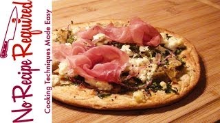 Artichoke amp Spinach Flatbread Pizza  NoRecipeRequiredcom [upl. by Aicekal640]