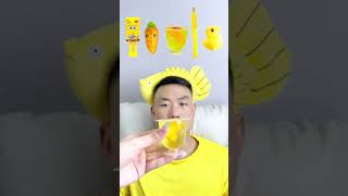 🧀🧇🥟🎧ASMR Yellowthemed Mukbang  Perfect for Sleepimmersive asmr asmrsounds funny [upl. by Orelee]