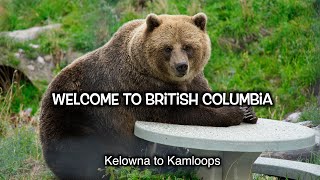 Welcome to British Columbia  Kelowna to Kamloops 4K [upl. by Dnomsaj]